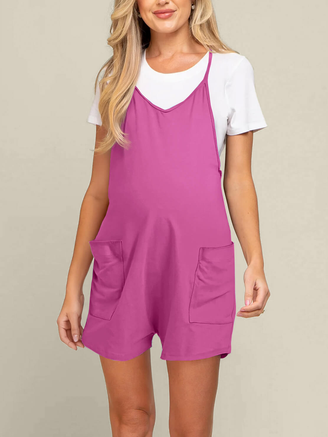 Oversized Jumpsuit Shorts - Maternity & Postpartum