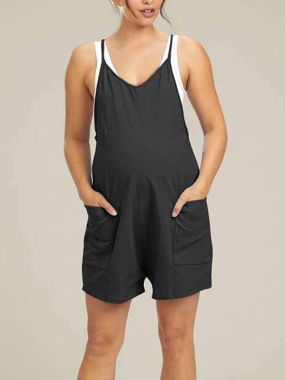 Oversized Jumpsuit Shorts - Maternity & Postpartum