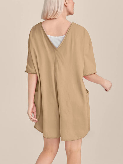 Oversized Tee Romper - Maternity & Postpartum