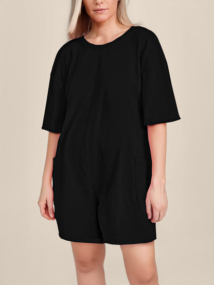 Oversized Tee Romper - Maternity & Postpartum