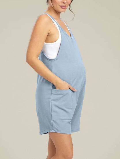 Oversized Jumpsuit Shorts - Maternity & Postpartum