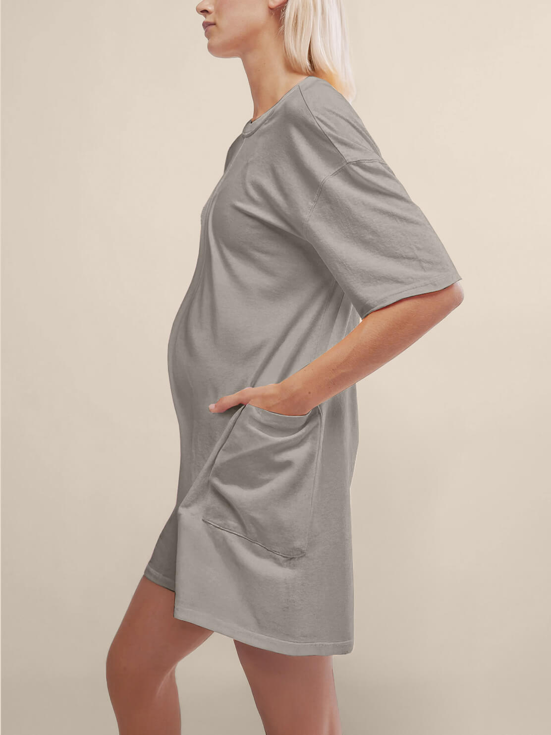 Oversized Tee Romper - Maternity & Postpartum