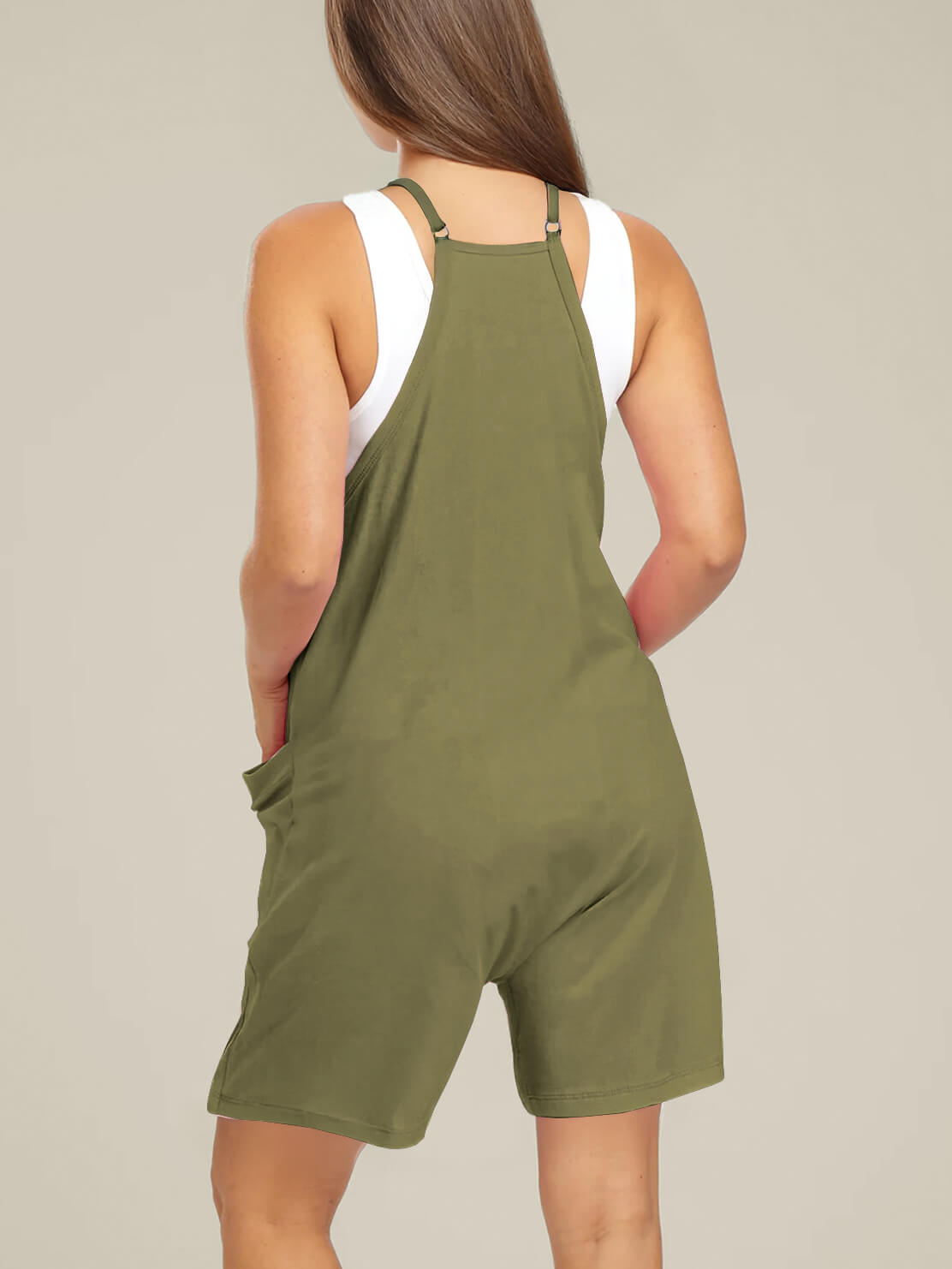 Oversized Jumpsuit Shorts - Maternity & Postpartum