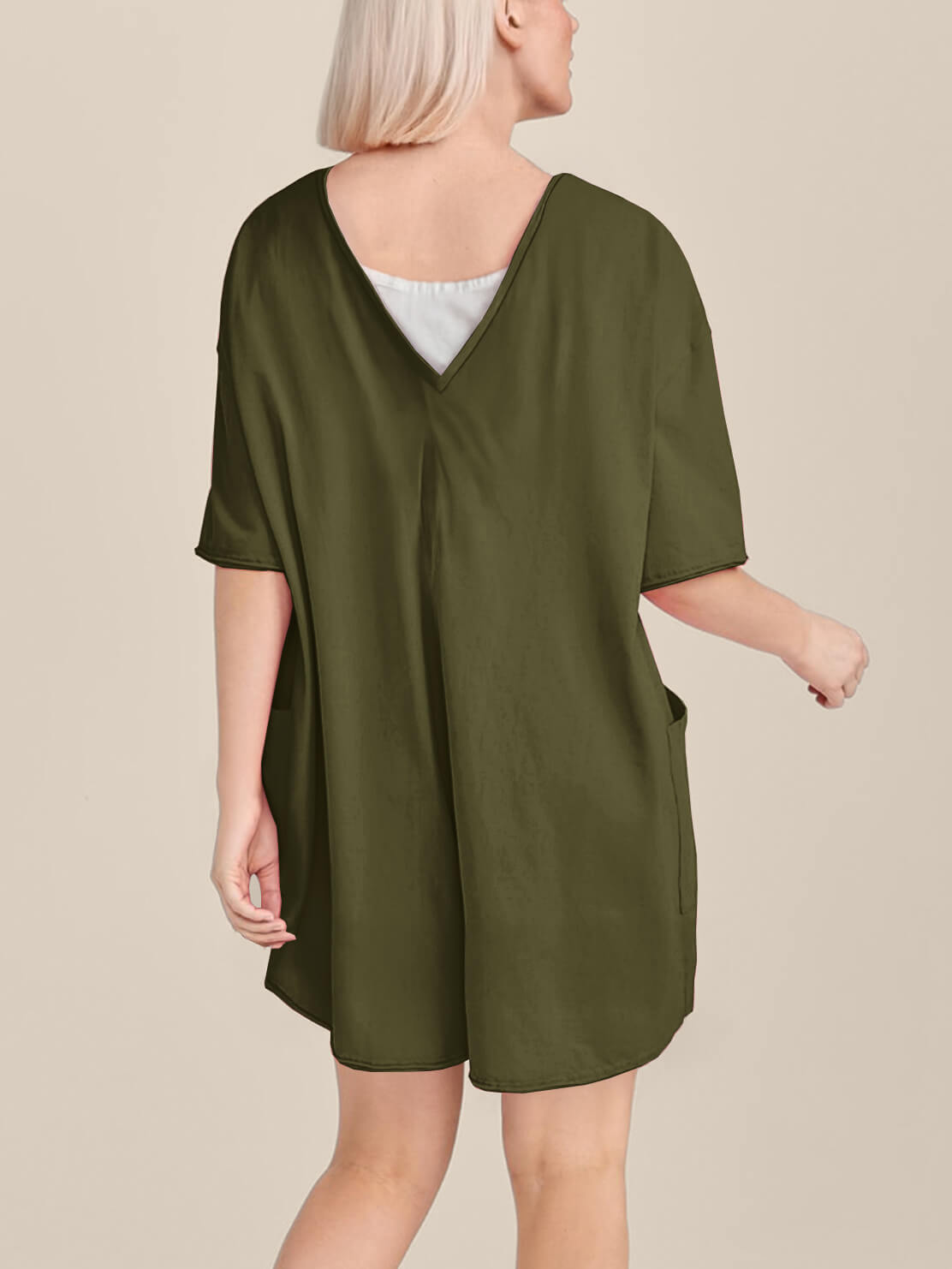 Oversized Tee Romper - Maternity & Postpartum