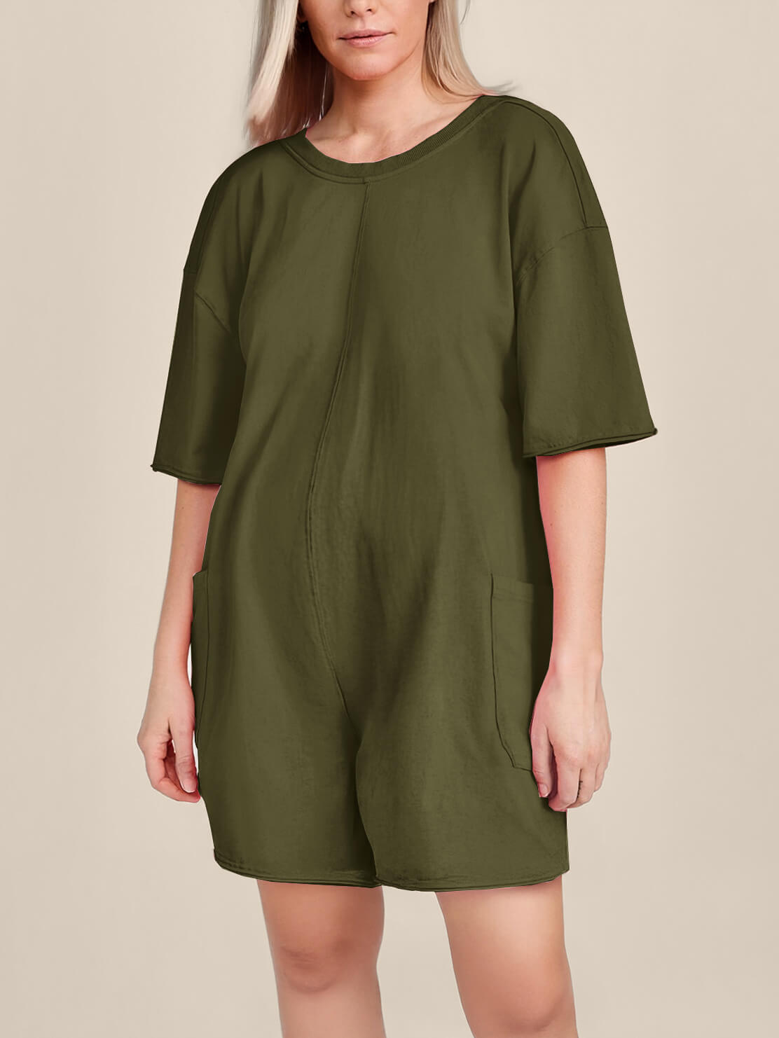 Oversized Tee Romper - Maternity & Postpartum