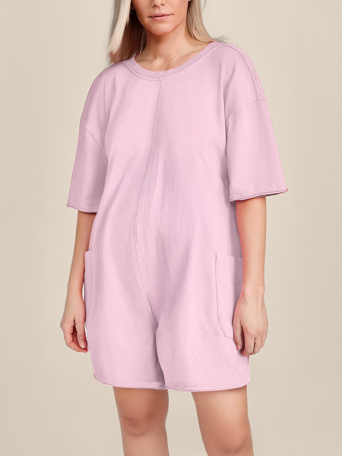 Oversized Tee Romper - Maternity & Postpartum